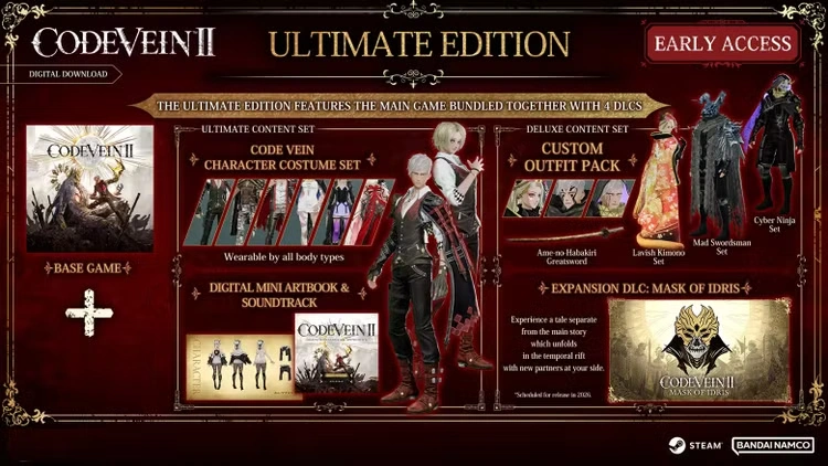 CODE VEIN II Ultimate Edition PRE-ORDER PC Steam CD Key