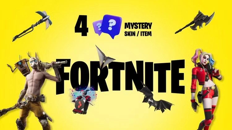 4 Mystery Fortnite Skins / Items PC Epic Games CD Key