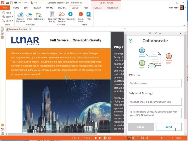 Nitro PDF Pro 10 CD Key (Lifetime / Unlimited PCs)